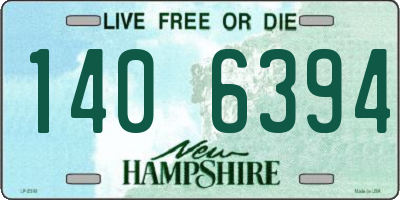 NH license plate 1406394