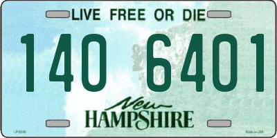 NH license plate 1406401