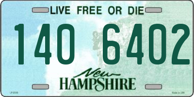 NH license plate 1406402