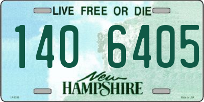 NH license plate 1406405