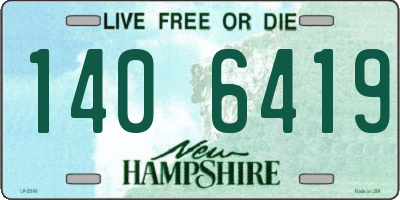 NH license plate 1406419