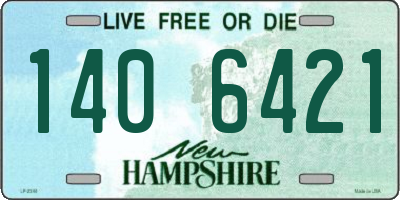 NH license plate 1406421