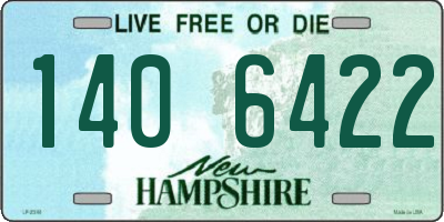 NH license plate 1406422
