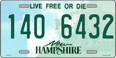 NH license plate 1406432