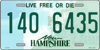 NH license plate 1406435