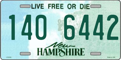 NH license plate 1406442