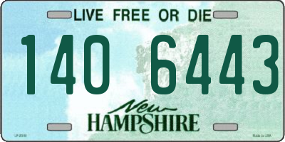 NH license plate 1406443