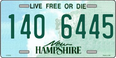NH license plate 1406445