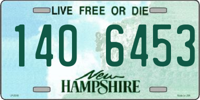 NH license plate 1406453