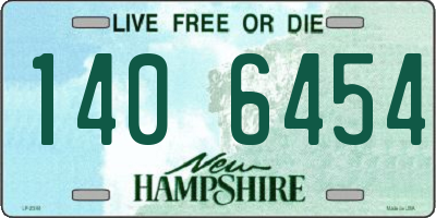 NH license plate 1406454