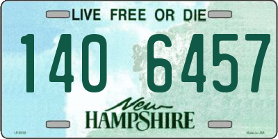 NH license plate 1406457