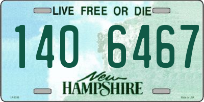 NH license plate 1406467