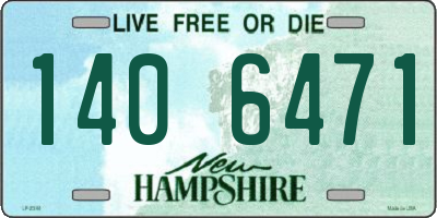 NH license plate 1406471