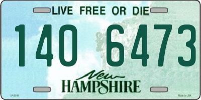 NH license plate 1406473
