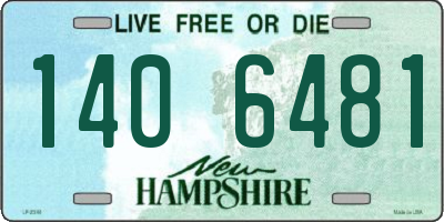 NH license plate 1406481
