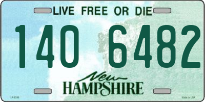 NH license plate 1406482