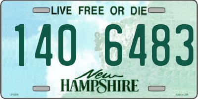 NH license plate 1406483