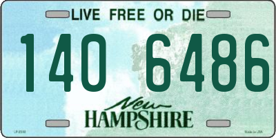 NH license plate 1406486