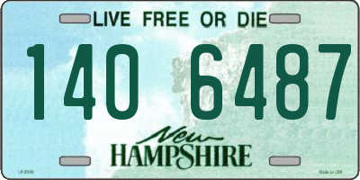 NH license plate 1406487