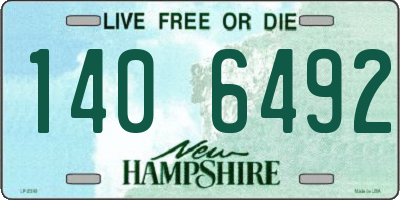 NH license plate 1406492