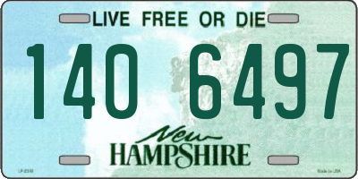NH license plate 1406497