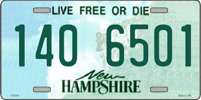 NH license plate 1406501