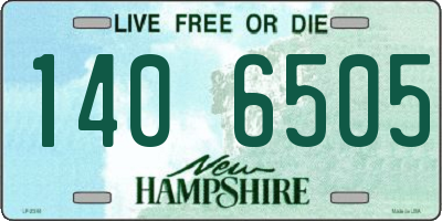 NH license plate 1406505