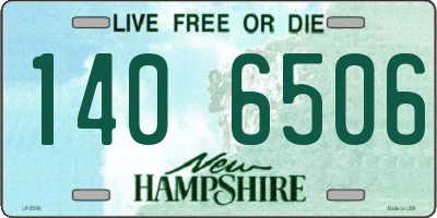 NH license plate 1406506