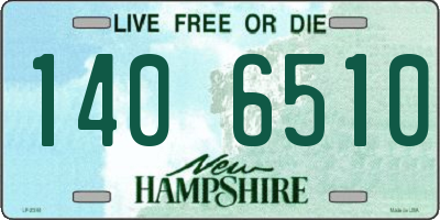 NH license plate 1406510