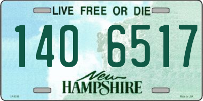 NH license plate 1406517