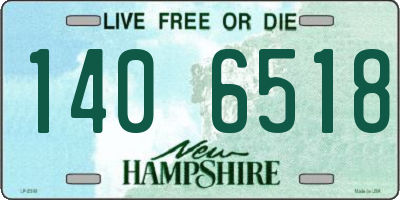 NH license plate 1406518
