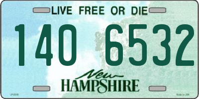 NH license plate 1406532