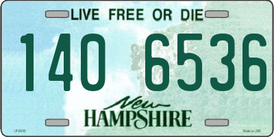 NH license plate 1406536