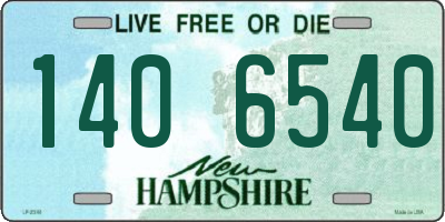 NH license plate 1406540