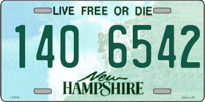 NH license plate 1406542