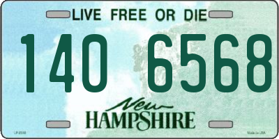 NH license plate 1406568