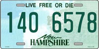 NH license plate 1406578