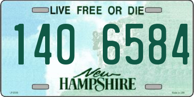 NH license plate 1406584