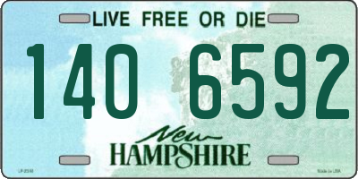 NH license plate 1406592