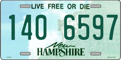 NH license plate 1406597