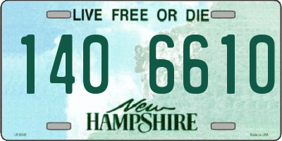 NH license plate 1406610