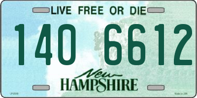 NH license plate 1406612