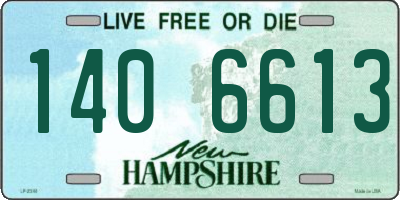 NH license plate 1406613