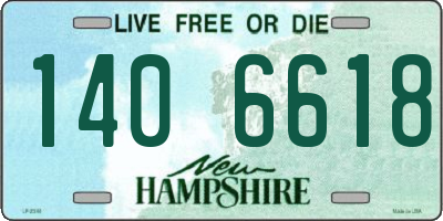 NH license plate 1406618