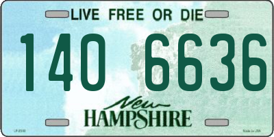 NH license plate 1406636