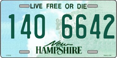 NH license plate 1406642