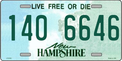 NH license plate 1406646