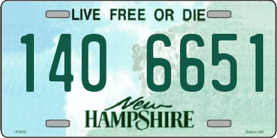 NH license plate 1406651