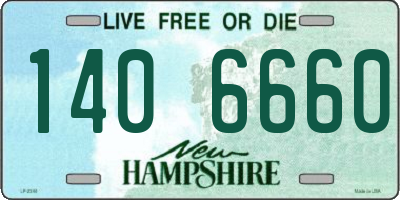 NH license plate 1406660