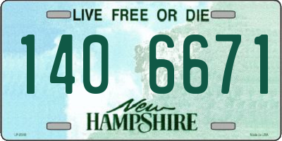 NH license plate 1406671